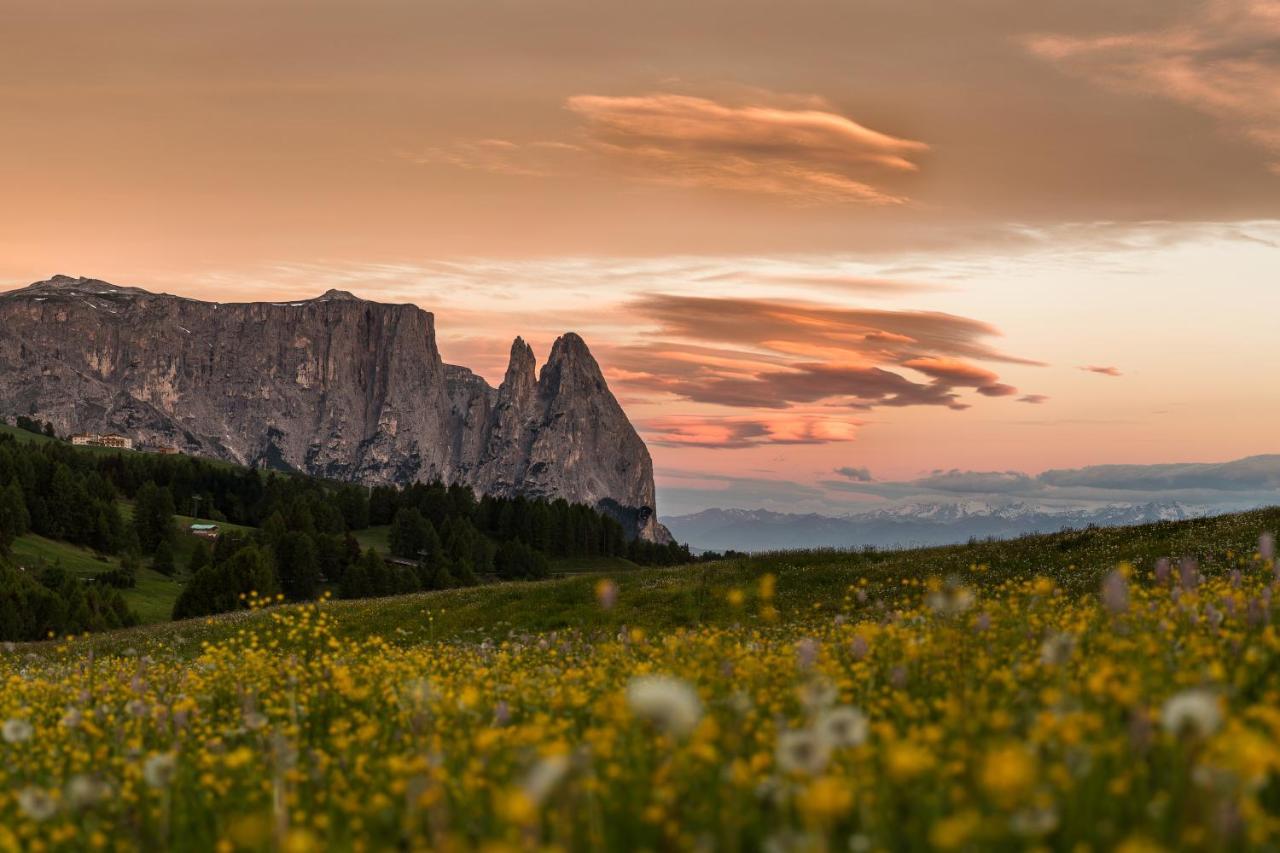 Hotel Goldknopf Alpe Di Siusi Exteriér fotografie