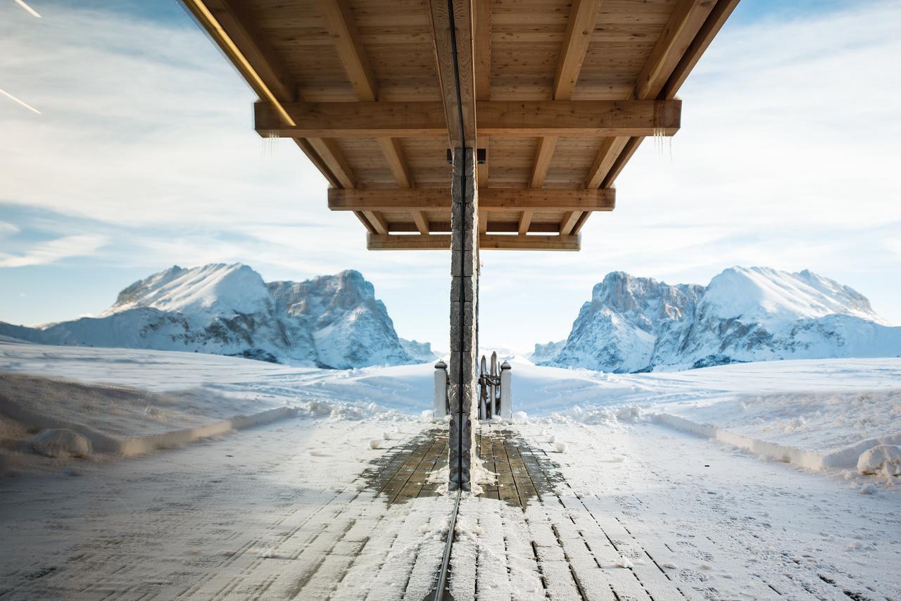 Hotel Goldknopf Alpe Di Siusi Exteriér fotografie